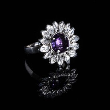 anello-rh-girasole-ametista-argento-pietra-viola-fiore-ajtuscany-toscana